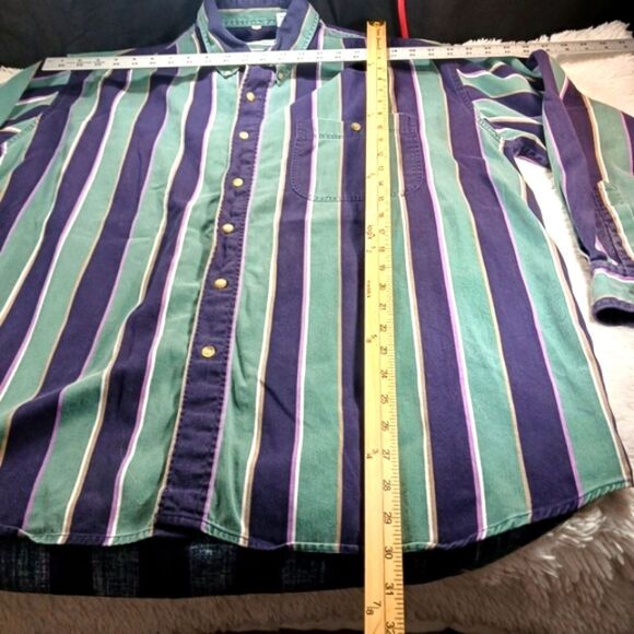 Members Only 80s Vintage XL 100% Cotton Casual Button Down Shirt Men's XL..... - Picture 8 of 10